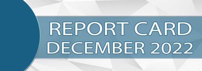 Report Card for the month of December 2022